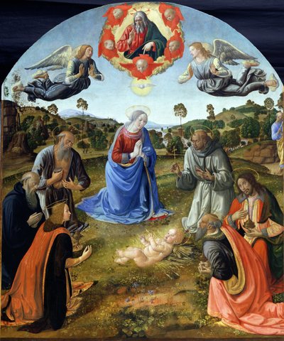 The Adoration of the Child Jesus by Cosimo Rosselli